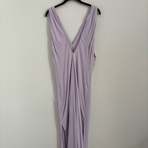NWT Cris Barros Women's Size 42 (US XL) Light Purple Sleeveless Maxi Dress - Picture 6 of 7